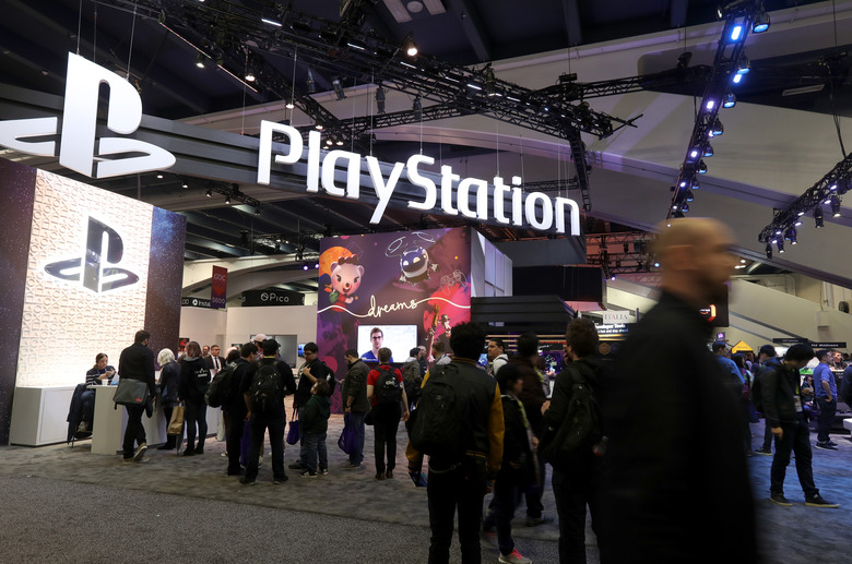 SAN FRANCISCO, CALIFORNIA - MARCH 20: Attendees walk by the Sony PlayStation booth at the 2019 GDC Game Developers Conference on March 20, 2019 in San Francisco, California. The GDC runs through March 22. (Photo by Justin Sullivan/Getty Images)