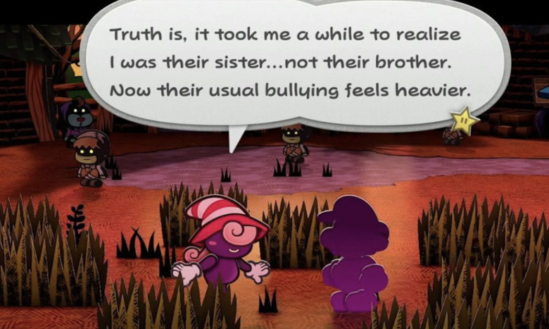 Screenshot of Vivian in the Paper Mario: The Thousand Year Door remake. 