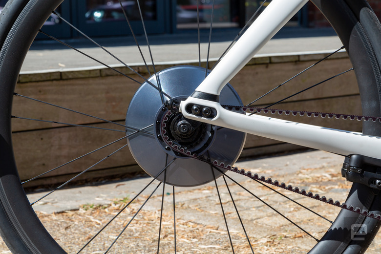 The Smartwheel is covered in an aluminum alloy.