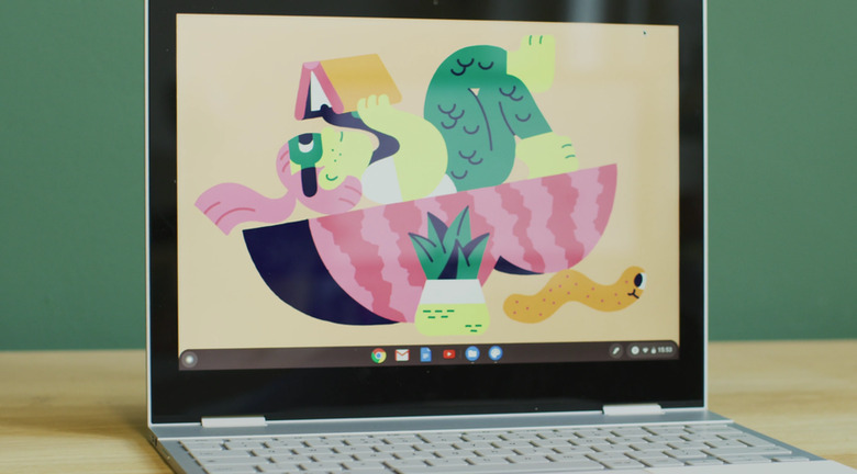 A new Chromebook wallpaper on Chrome OS 87