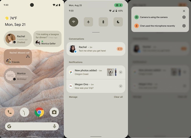 Android 12 mockup from XDA