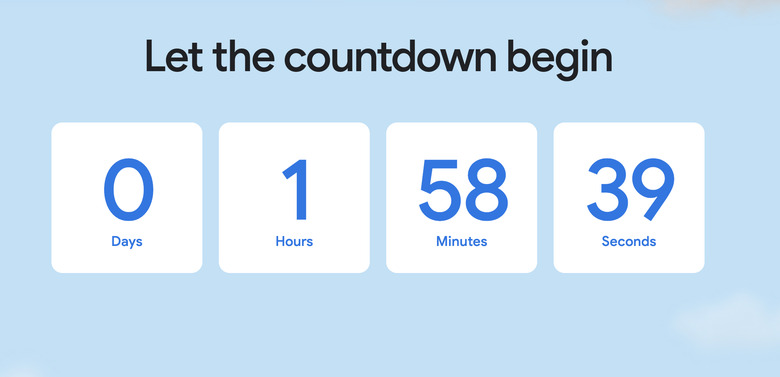 Google I/O keynote countdown