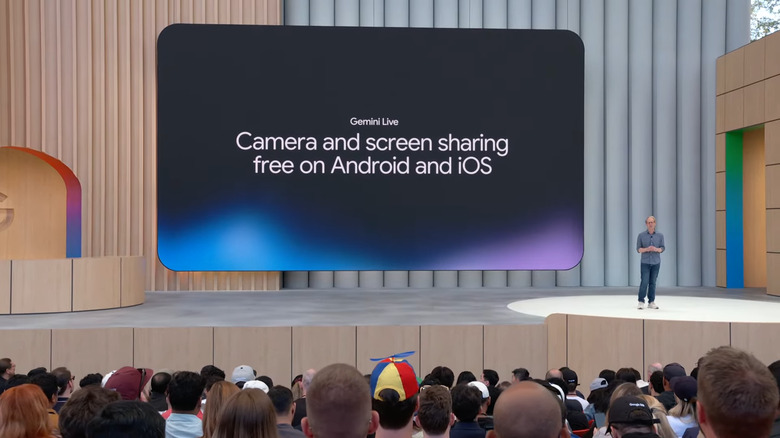 Gemini Live is rolling out today on camera and screen sharing for Android and iOS.