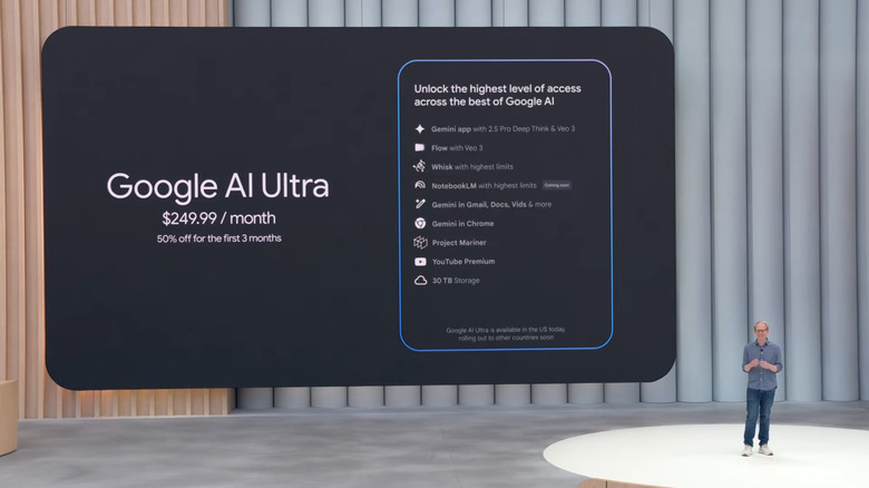 Google AI Ultra price.