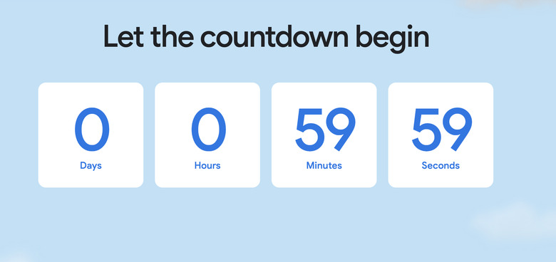 Google I/O keynote countdown