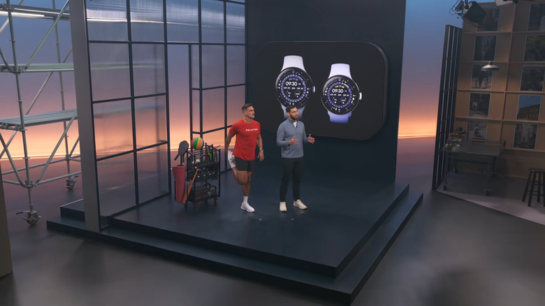 Noah's talking about the Pixel Watch 4 features.