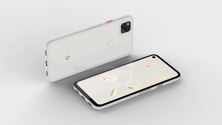 Pixel 4a leaked render
