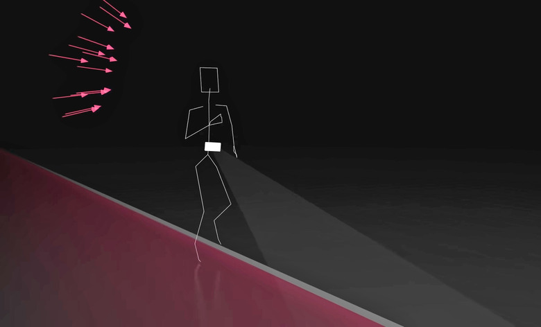 A graphic demonstrating Google's AI for the vision impaired.