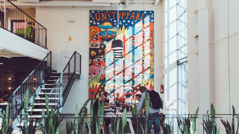 Interior of Google's Madrid campus
