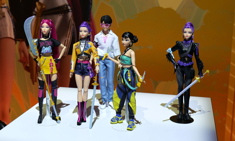 The HUNTR/X Battle Rumi Deluxe Fashion Doll (right) might be my favorite of the bunch.