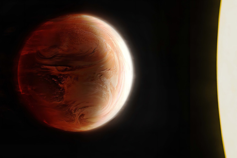 Artist's depiction of 'hot Jupiter' exoplanet WASP-121 b