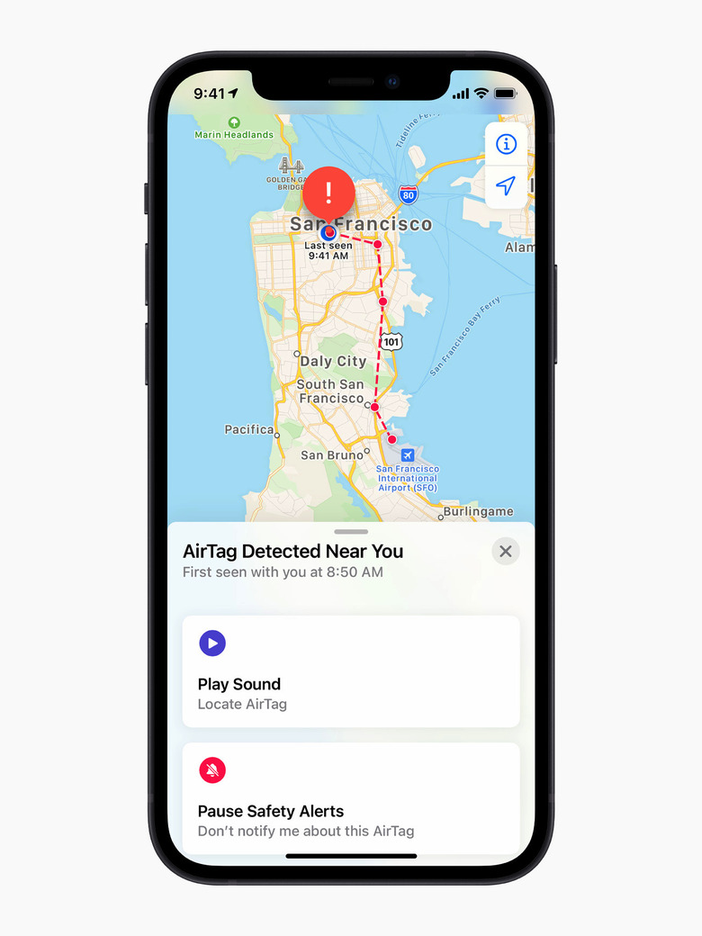 The new Apple AirTag that works with Find My app.