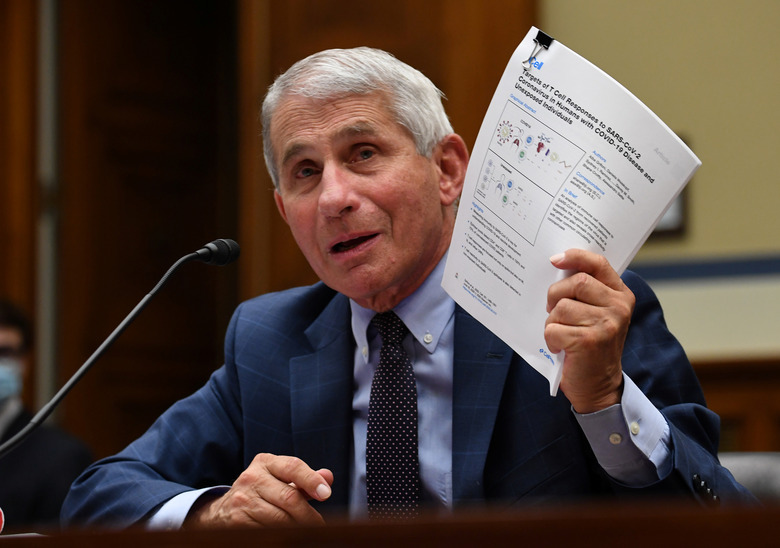 Dr. Anthony Fauci, director of the National Institute for Allergy and Infectious Diseases, testifies during the House Select Subcommittee on the Coronavirus Crisis hearing in Washington, D.C., U.S., July 31, 2020. Kevin Dietsch/Pool via REUTERS