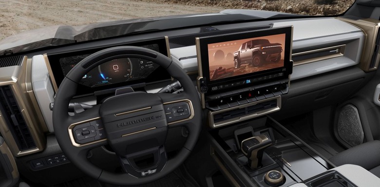 The 2022 GMC HUMMER EV interior