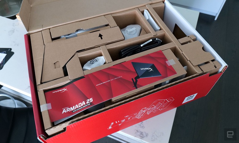 The Armada comes with everything you need to set it up, including simple instructions on how to assemble the arm and attach the monitor.