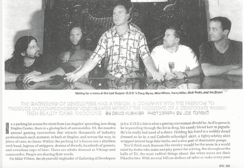 GodGames in SPIN Magazine, Dec. 1995