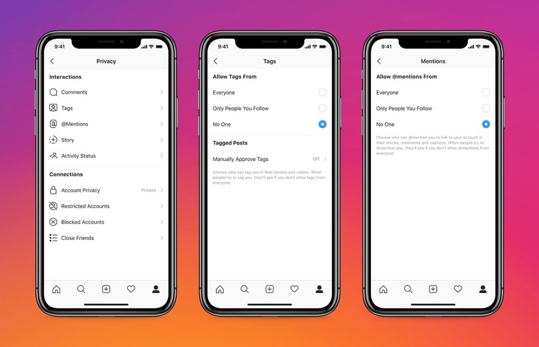 Instagram users will be able to limit who can mention or tag their account.