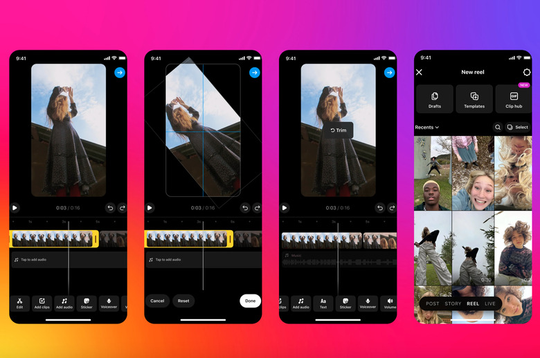 New Instagram video editing tools. 