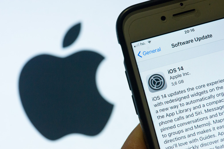 In this photo illustration a view of iOS14, new Apple iPhone Update in L'Aquila, Italy, on September 17 2020. Apple Inc. launches his new Software iOS 14 with new features for his customers. (Photo Illustration by Lorenzo Di Cola/NurPhoto via Getty Images)
