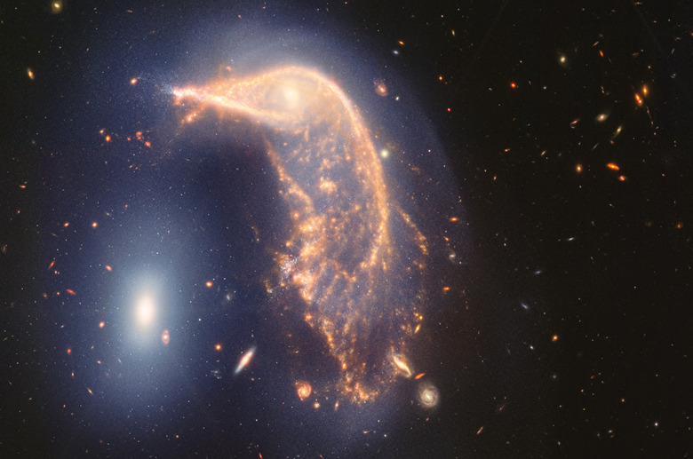 Smattering of galaxies in a black background