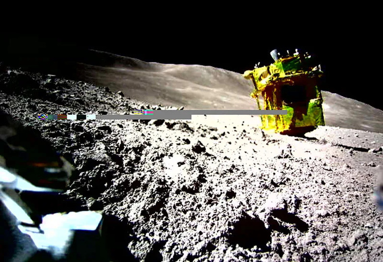 Japan's lunar probe regains power over a week after landing upside down