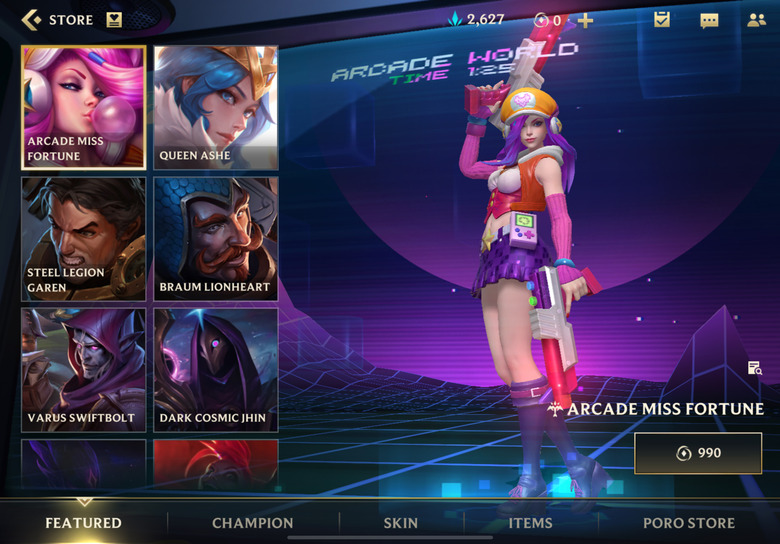 The game has plenty of optional microtransactions, including alternate champions skins.