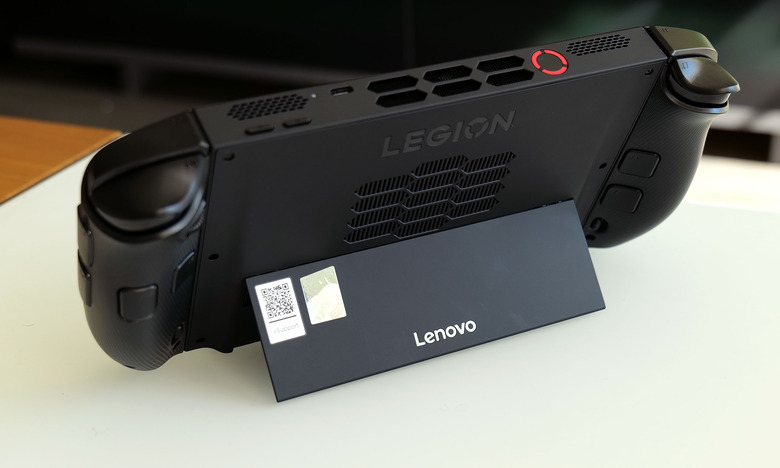 While a lot of rival handhelds skip this feature, I appreciate that Lenovo still put a kickstand on the back of the Legion Go 2.