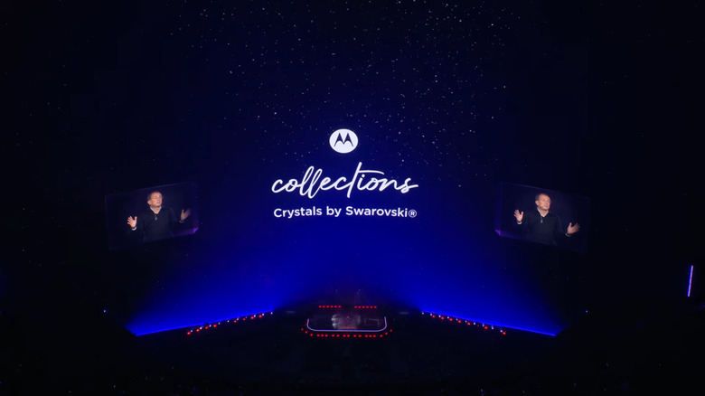 Motorola is gluing Swarovski crystals to its Signature phones. No word yet on whether they'll be AI-powered.