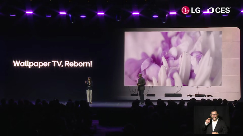 The new Wallpaper TV is the world's thinnest OLED TV.