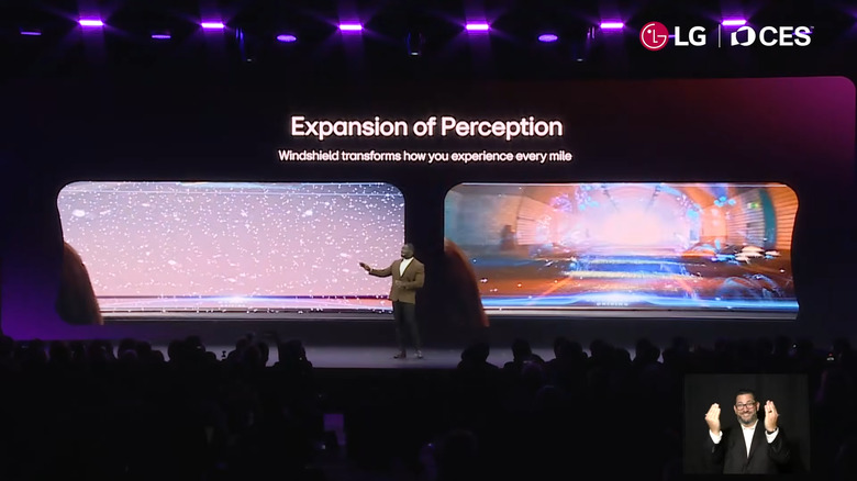 The windshield augments reality.