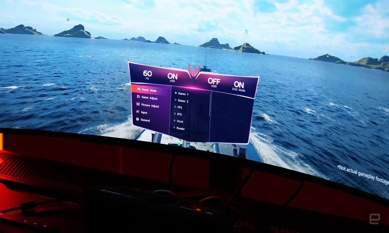 LG's latest gaming monitors even feature a dedicated dashboard for quickly adjusting image settings or viewing things like the display's refresh rate.