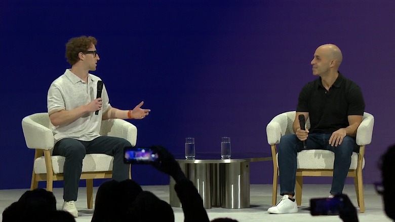Meta CEO Mark Zuckerberg and Databricks CEO Ali Ghodsi.