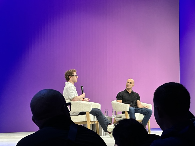 Mark Zuckerberg and Databricks CEO Ali Ghodsi.