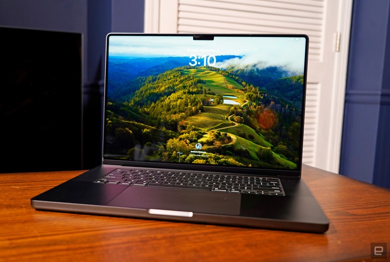 The 16-inch MacBook Pro with M3 Max.