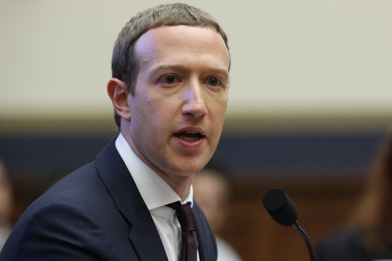 WASHINGTON, DC - OCTOBER 23: Facebook co-founder and CEO Mark Zuckerberg testifies before the House Financial Services Committee in the Rayburn House Office Building on Capitol Hill October 23, 2019 in Washington, DC. Zuckerberg testified about Facebook's proposed cryptocurrency Libra, how his company will handle false and misleading information by political leaders during the 2020 campaign and how it handles its users’ data and privacy. (Photo by Chip Somodevilla/Getty Images)