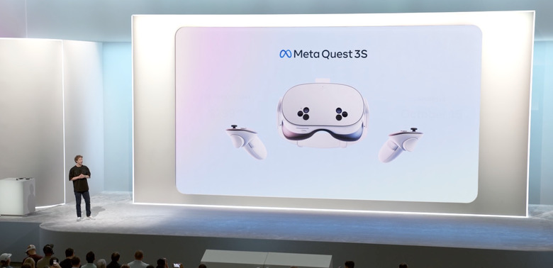 Mark Zuckerberg announcing Meta Quest 3S.
