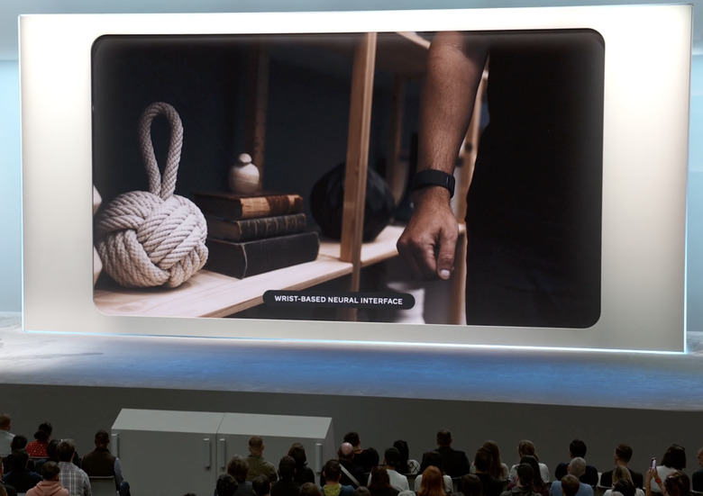 Meta's Orion prototype can be controled by wrist based neural interface, by hand movements and by eye tracking.