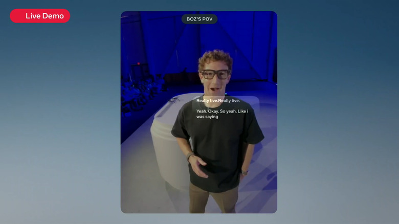 Showing the real-time subtitles of an ongoing conversation.