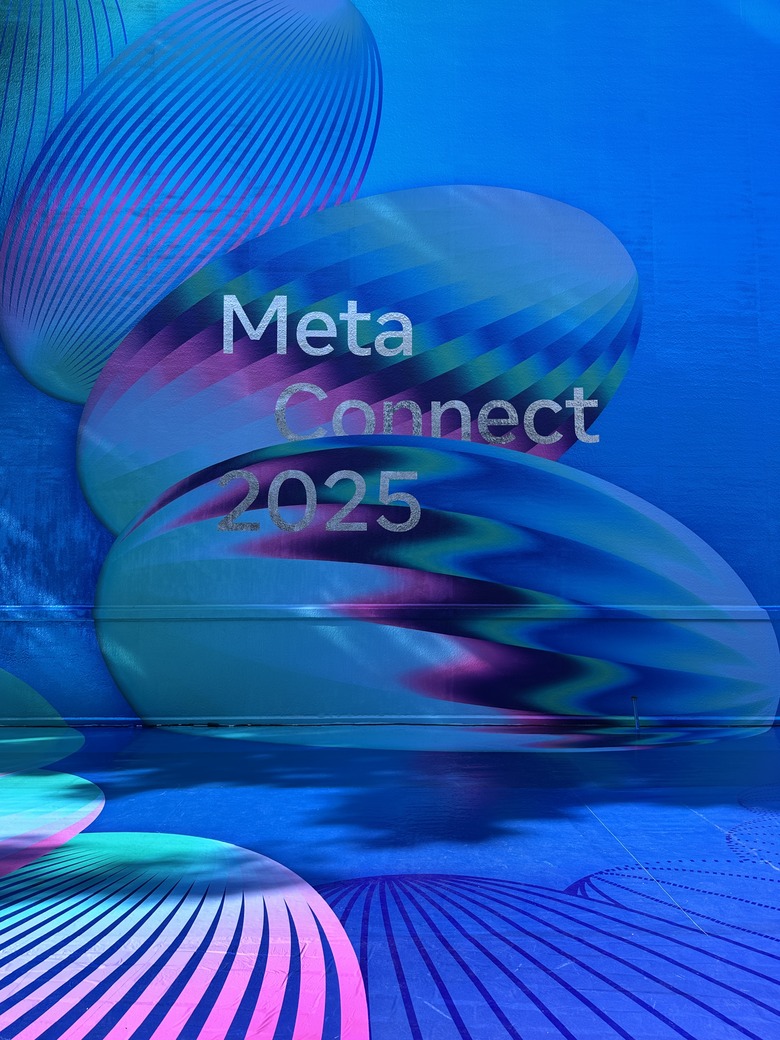 Meta Connect 2025 sign at Meta HQ.