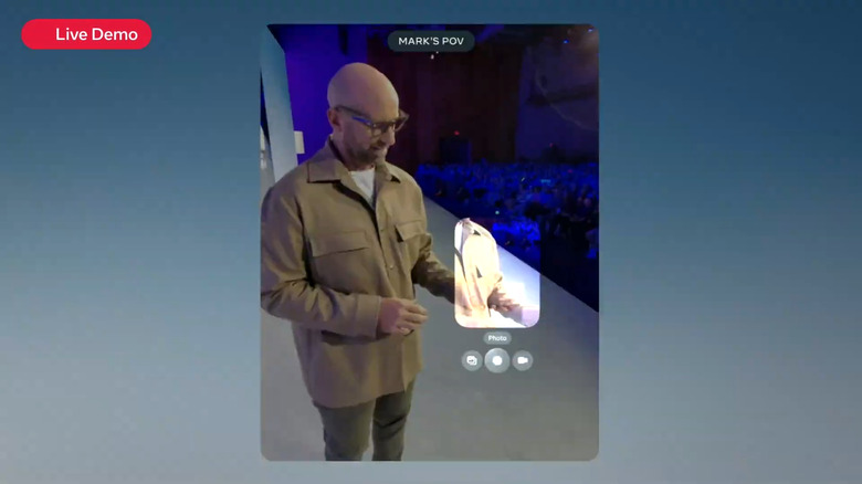 The new glasses can shoot photos and video, too.