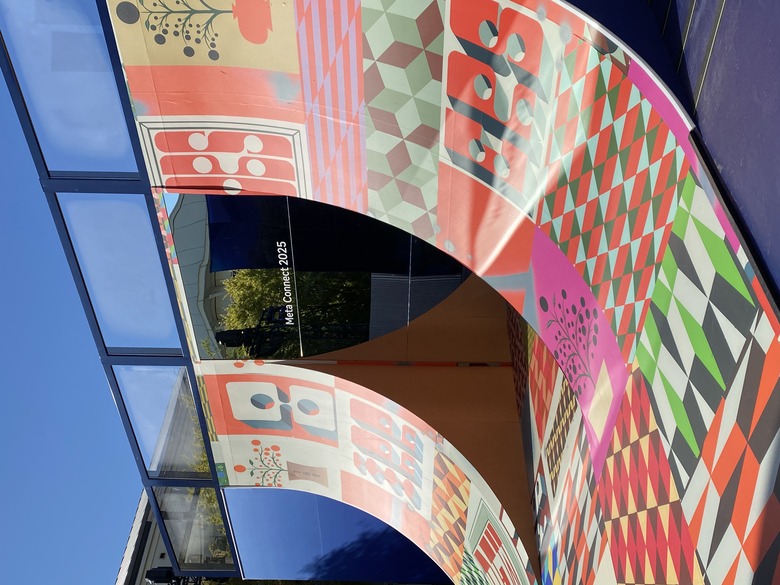 A Meta Connect-themed halfpipe.