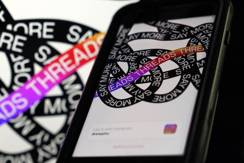 La foto tomada en Nueva York el jueves 6 de julio de 2923 muestra la nueva aplicación de Meta, llamada Threads, creada para rivalizar con Twitter.(AP Foto/Richard Drew)