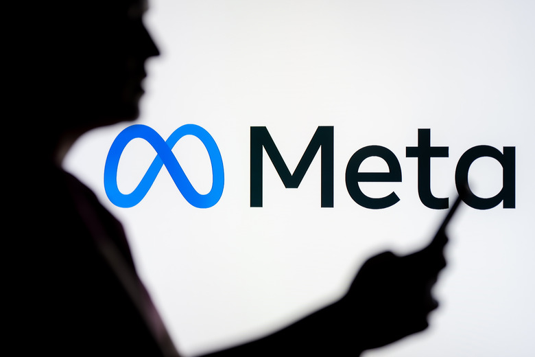 POLAND - 2025/03/07: In this photo illustration, a woman seen looking at a smartphone with a Meta logo displayed in the background. (Photo Illustration by Mateusz Slodkowski/SOPA Images/LightRocket via Getty Images)