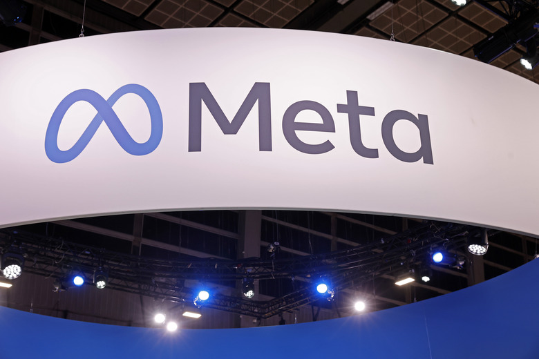 PARIS, FRANCE - MAY 22: The Meta logo is displayed during the Viva Technology show at Parc des Expositions Porte de Versailles on May 22, 2024 in Paris, France. Viva Technology, the biggest tech show in Europe but also in a unique digital format, for 4 days of reconnection and relaunch thanks to innovation. The event brings together startups, CEOs, investors, tech leaders and all of the digital transformation players who are shaping the future of the Internet. The annual technology conference, also known as VivaTech, was founded in 2016 by Publicis Groupe and Groupe Les Echos and is dedicated to promoting innovation and startups. (Photo by Chesnot/Getty Images)