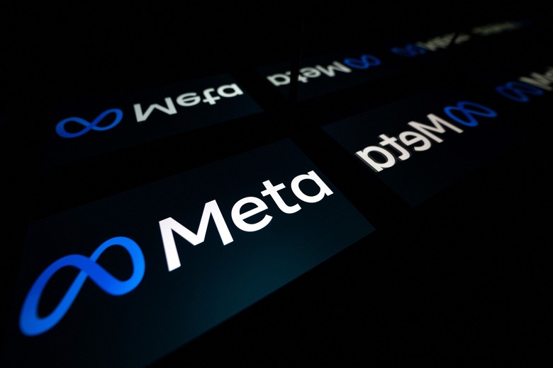 This picture taken on January 12, 2023 in Toulouse, southwestern France shows a tablet displaying the logo of the company Meta. (Photo by Lionel BONAVENTURE / AFP) (Photo by LIONEL BONAVENTURE/AFP via Getty Images)