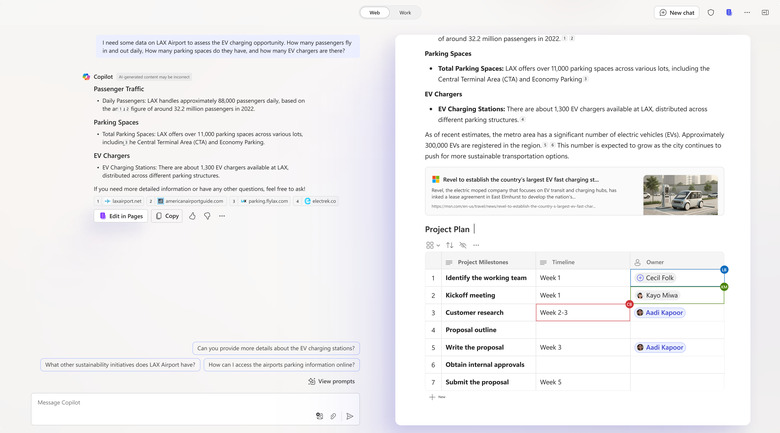 Copilot Pages in BizChat.