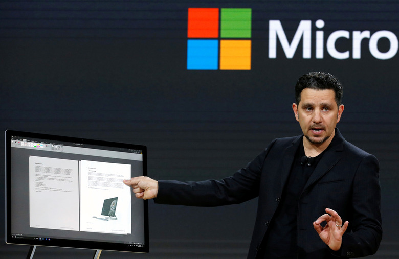 Microsoft CVP Panos Panay introducing the Surface Studio.