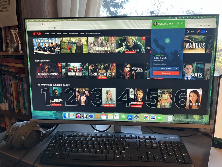 Mullvad's servers all tricked Netflix into believing my new location.