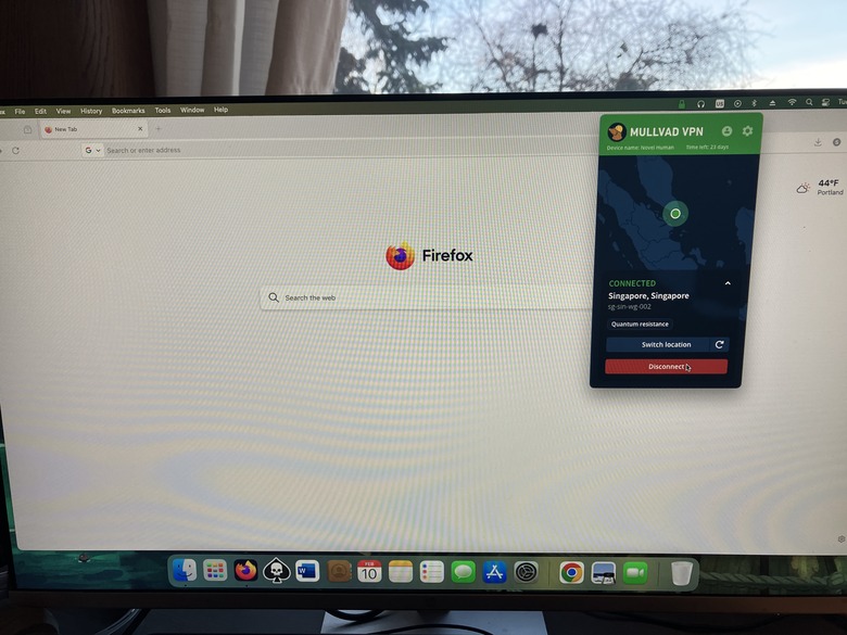 Mullvad on Mac.