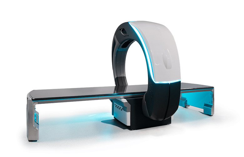 Nanox Arc medical scanning bed concept.